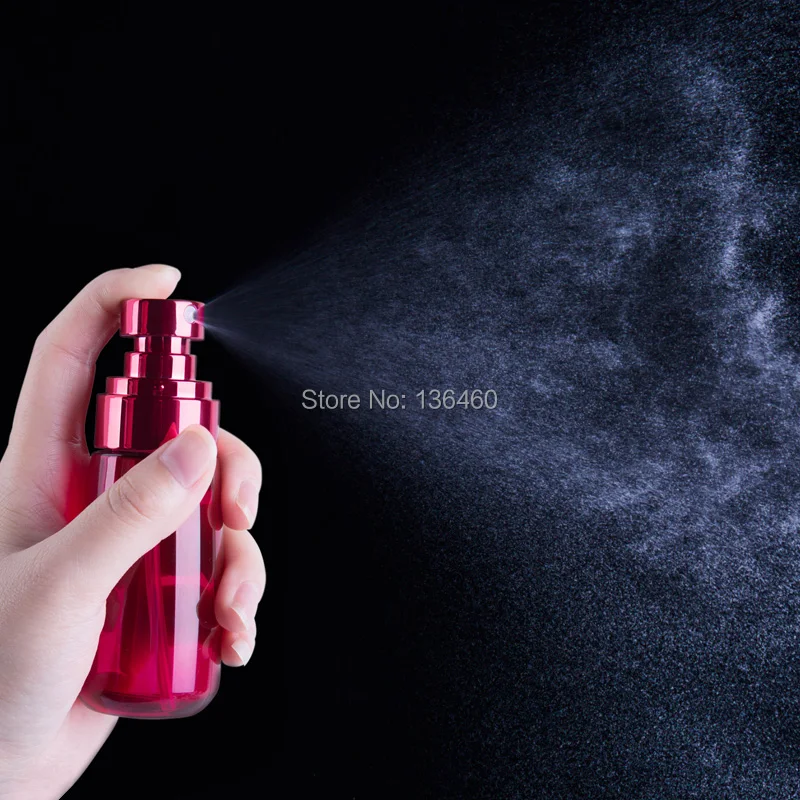 

60ml RED liquid dispenser bottle NM super fine mist spray atomiser bottles Empty Containers bottle refillable perfume spray