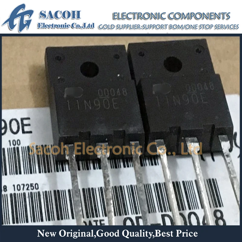 

Refurbished Original 10Pcs/Lot FMR11N90E 11N90E 11N90 OR FMR09N90E 09N90E 09N90 TO-3PF 11A 900V Power MOSFET Transistor