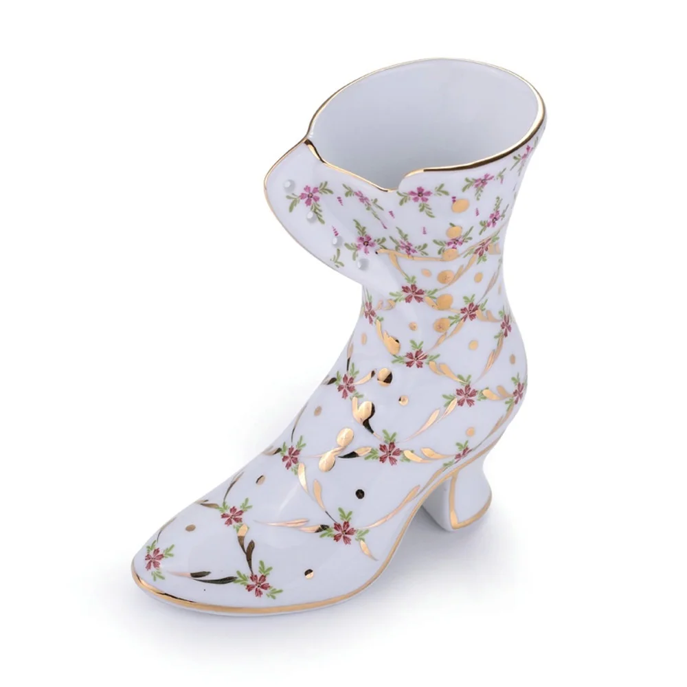 

European style porcelain shoes fashion wedding gifts home decorations home accessories ceramic crafts crystal shoes