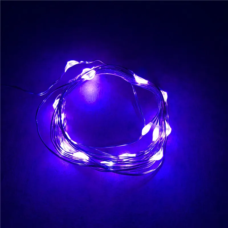 2M 20 adet LED çelenk bakır tel Corker String peri işıklar cam zanaat kavanoz şişe noel sevgililer düğün dekor