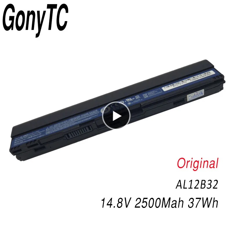 

Original New AL12B32 Laptop Battery For Acer For Aspire One 725 756 V5-171 B113 B113M AL12X32 AL12A31 AL12B3 (41cr17/65）