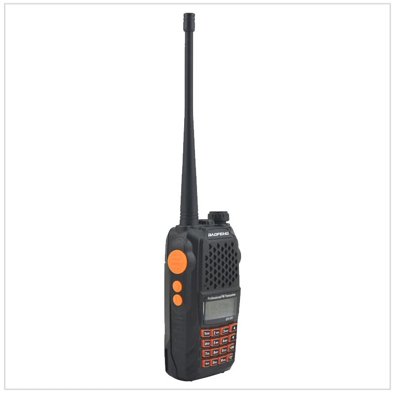 Walkie Talkie Dual Band Baofeng UV-6R 136-174MHz&400-520MHz Dual Band Two Way Radio FM Transceiver w/ Earpiece & NA-771 Antenna