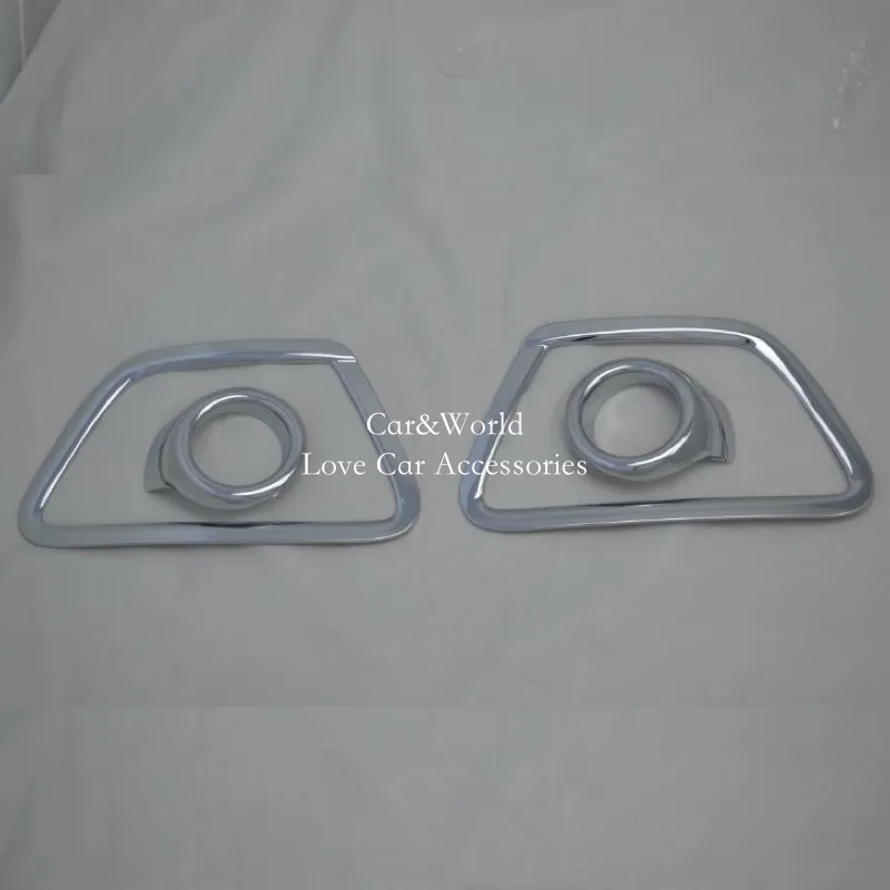 

For Ford Ecosport 2013-2018 Front fog Light Cover Head FogLight Lamp Trim ABS Chrome Stickers Car-Covers Accessories