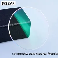 BCLEAR-lentes de resina con índice 1,61, lentes ópticas con revestimiento reflectante UV400, gafas ópticas para miopía, visión corta