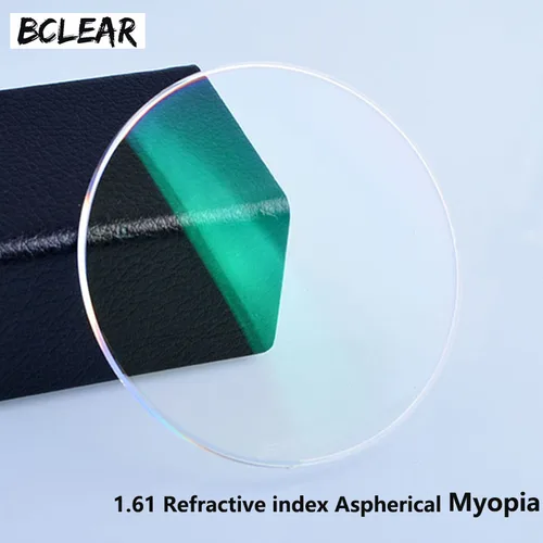 BCLEAR-lentes de resina con índice 1,61, lentes ópticas con revestimiento reflectante UV400, gafas ópticas para miopía, visión corta
