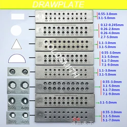 Plaque de proximité de fil de carbure de tungstène, outils exécutifs de bijoux, demi-rond, carré, triangle, rectangle, hexagone, forme nar