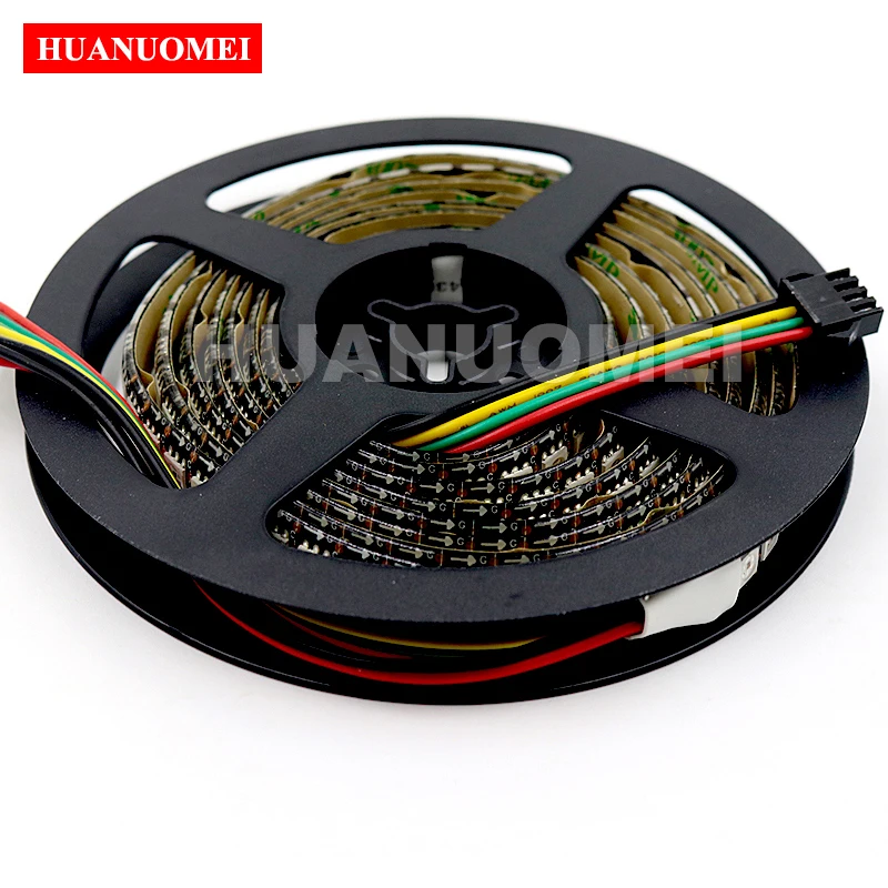 5V 144Pixels/m APA102 LED Strip 144LEDs Digital Strips Individual Addressable 5050 SMD RGB Pixel Light Black PCB Waterproof IP65