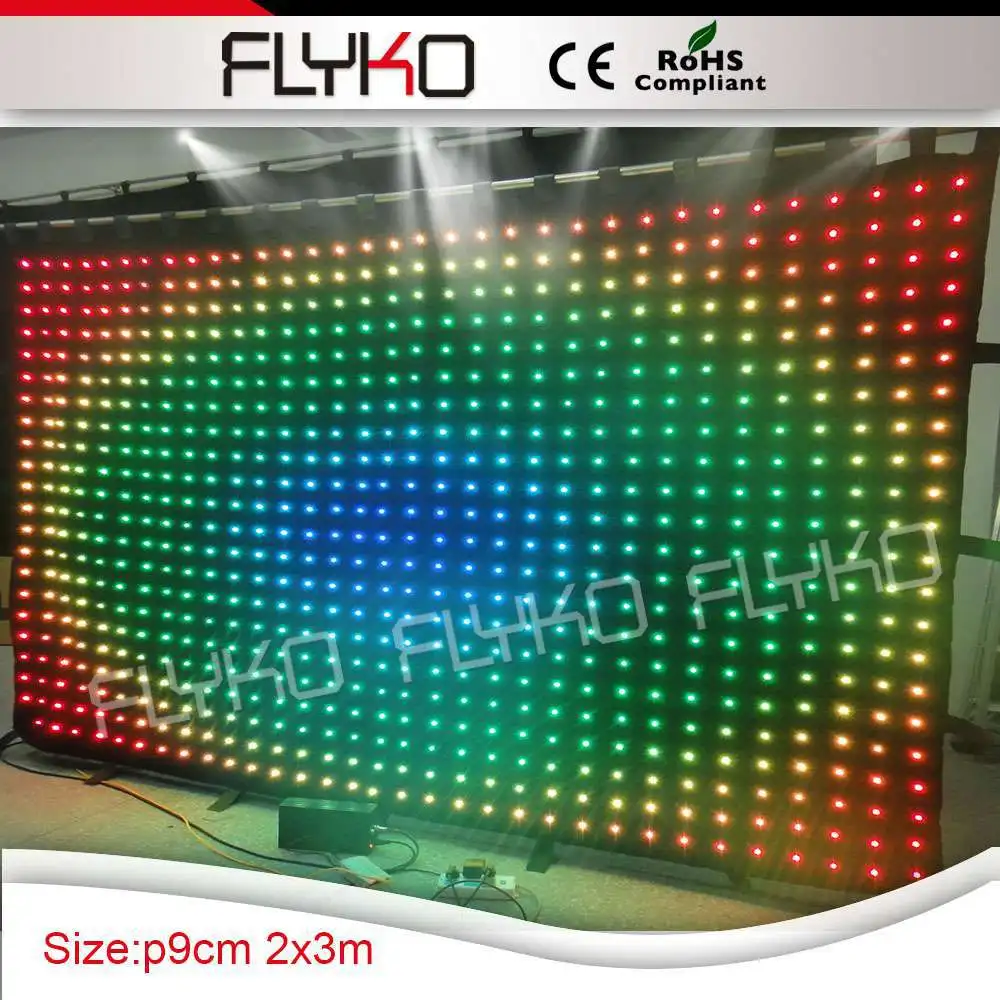 

programmable LED video curtain for Bar/Pub decoration