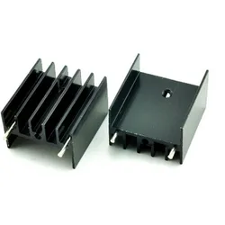 10pcs 25*23*16MM TO-220 Triode Heat Sink TO220 Transistor Aluminum Radiator Heat Sink With 2Pin