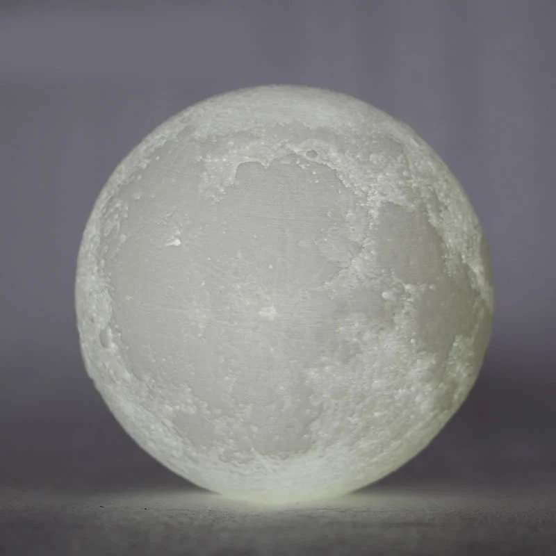 3D Printing Moon Creative Night Lights Touch Control Brightness Two Color Romantic Table Lamp Home Decor 8cm-20cm USB Charging
