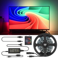 1/2/3/4/5m Ambient Android TV Backlight Dream Screen HDTV Computer Monitor USB LED Strip Addressable WS2812b LED Strip Full Set