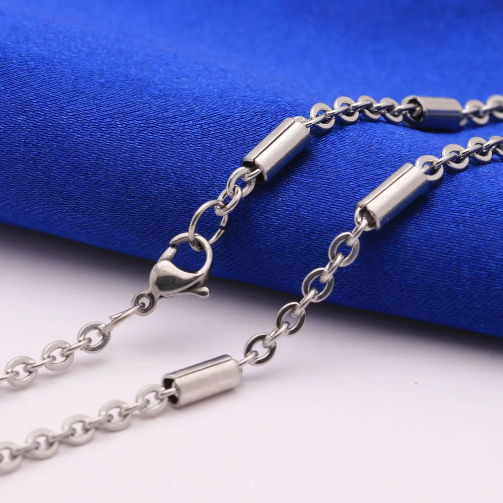 

20 24 26 30inch length 316L stainless steel chain necklace for men punk fashion linked hot FASHION women jewelry accessories