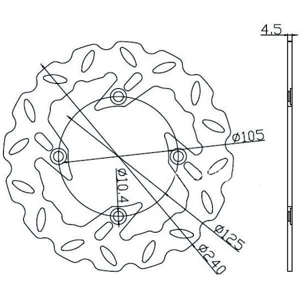 motorcycle Brake Disc Rotor For Honda CB 400 1992-1998 VTEC 400 1999-2012 CB 500 97-03 CBS 500 98-02 XL V TRANSALP 650 91-07