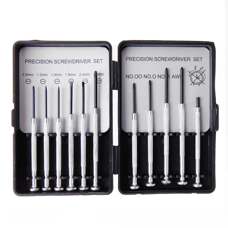 QUALITY 11Pcs/Set Micro Precision Screwdriver Set Mini Watchmakers Tools for Watch Jewelry Glasses Repairs Tool