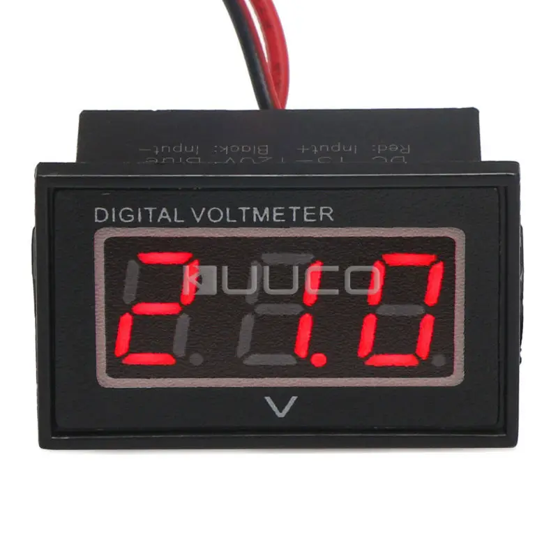 Waterproof Digital Voltmeter DC 15~120V Volt Meter/Voltage Tester 0.56