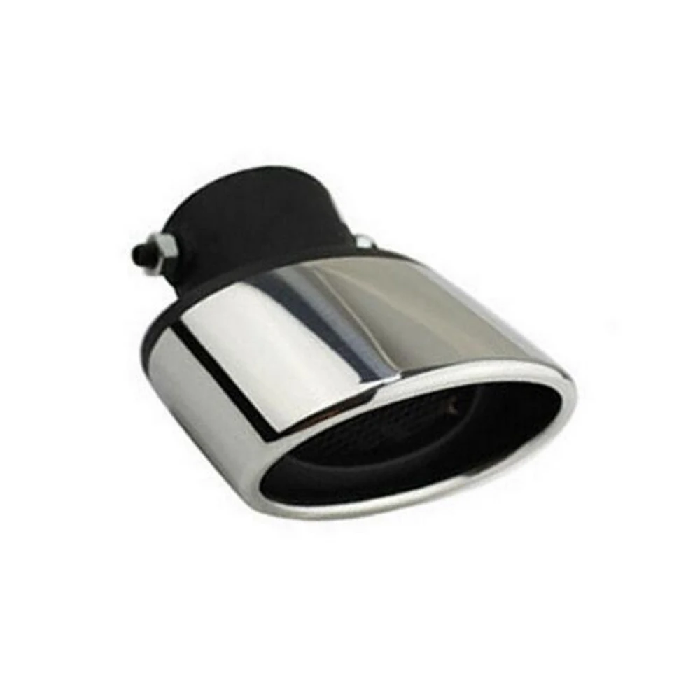 Car Exhaust Tail pipe Trim 304 Stainless Steel For Ford Fiesta Chevrolet Aveo Kia Rio 5 Mazda6 57mm Car Tail Pipe Universal