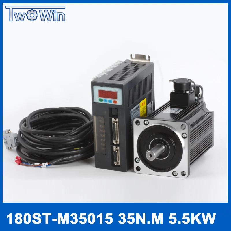 High-power servo motor kits 180ST M35015 5.5KW servo motor 35N.M 380V 5500W servo motor