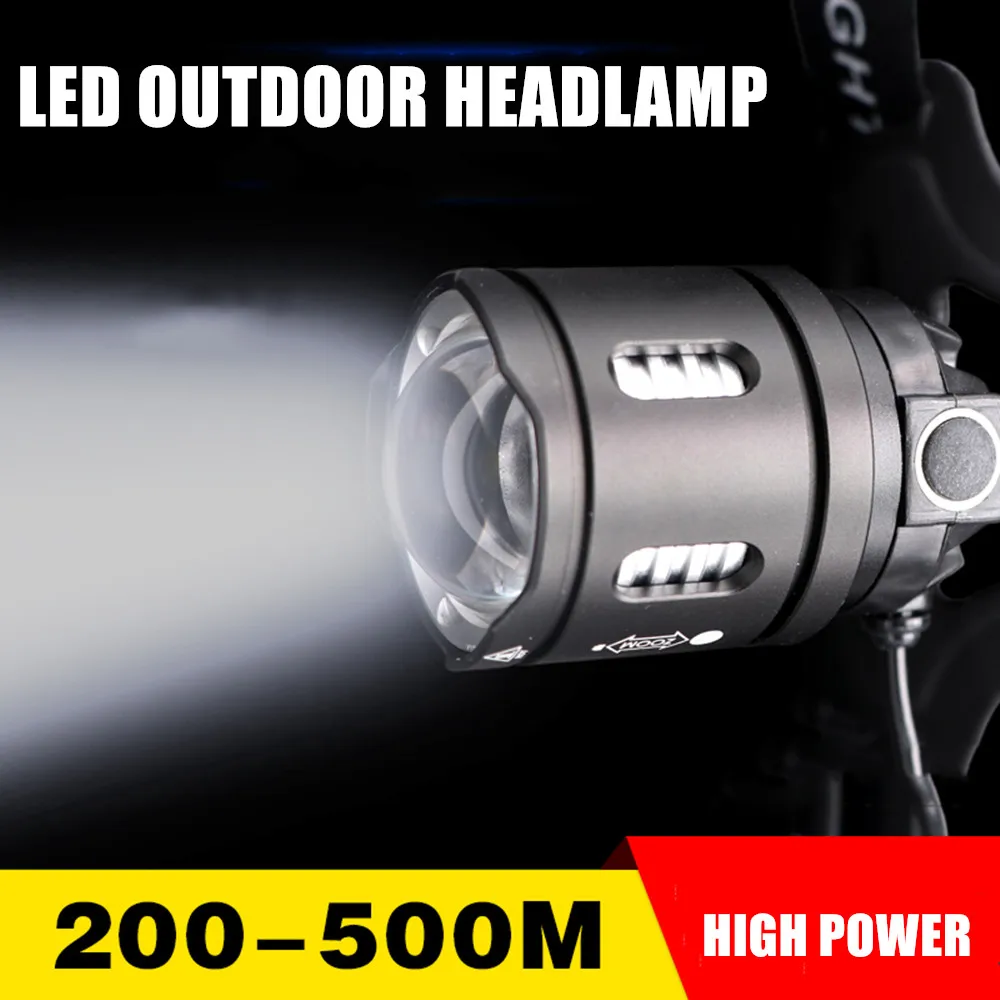 Powerful XHP70 LED Headlamp Waterproof Headlight XHP70.2 XHP50 Zoom LED Head Forehead Flashlight Powered by 18650 batteries