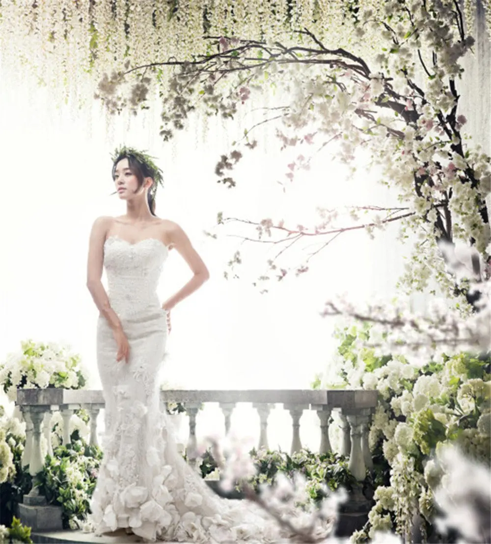 สวนฤดูใบไม้ผลิ Blossoms ดอกไม้งานแต่งงานพื้นไม้พิมพ์ดอกไม้ต้นไม้เด็กสตูดิโอถ่ายภาพพื้นหลัง