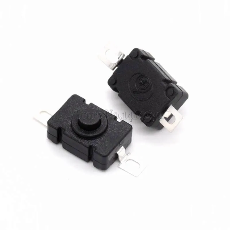 100PCS Flashlight Button Switch 1812-KD 18x12mm 2P Self Locking SMD 1.5A 250V