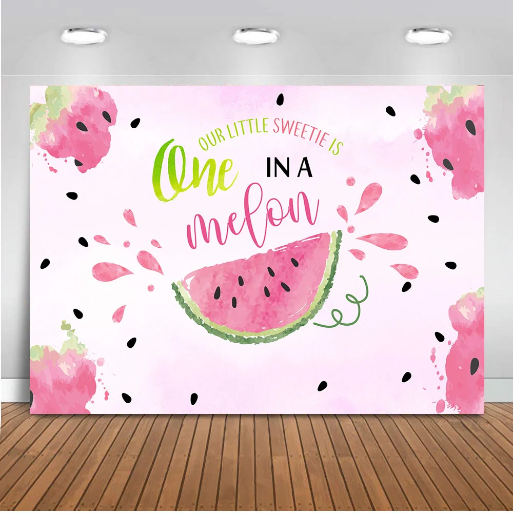 

Watermelon Backdrop for Photography Newborn Baby Shower Party Decoration Banner First Birthday Theme Parties Backdrops