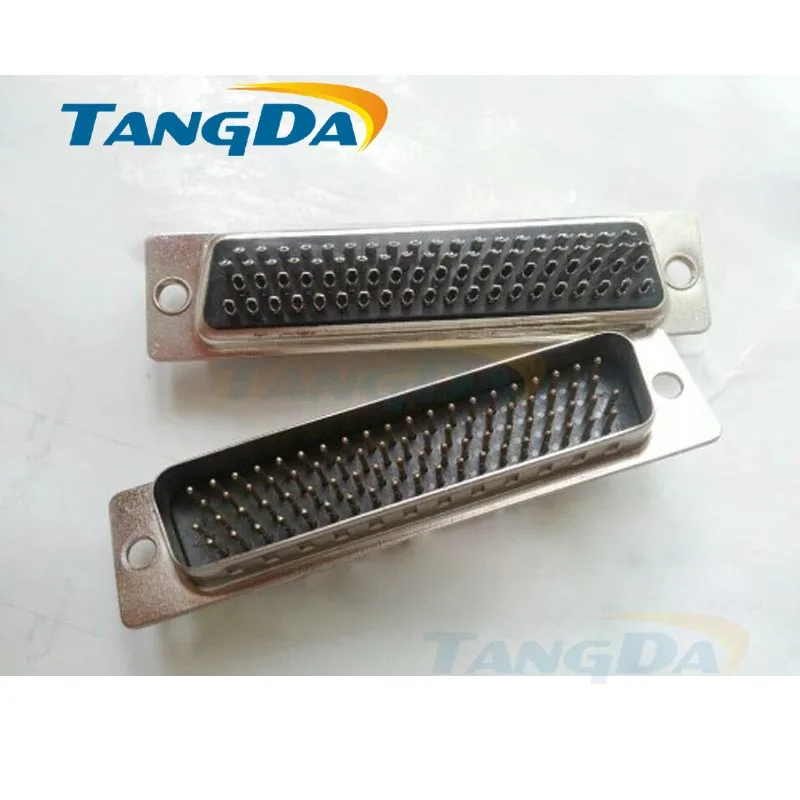 Tangda DB head welding line type HDB 78P 78 pin 78 core hole head 4 rows of black rubber core copper DSUB