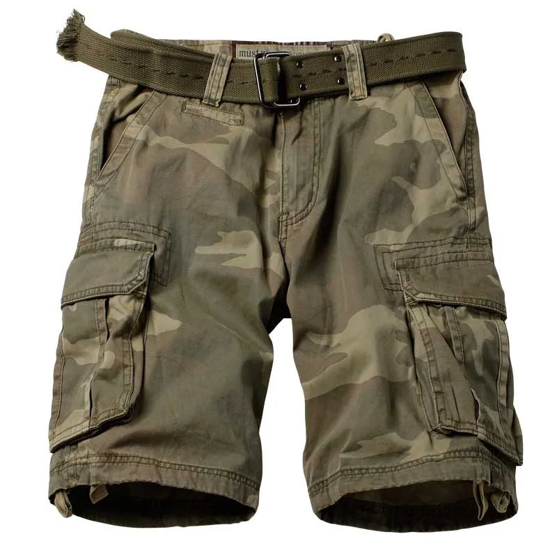 Military Army Shorts Cargo Men Summer Streetwear Hip Hop Camouflage Loose Casual Plus Size Cotton Shorts Boardshorts Streetwear