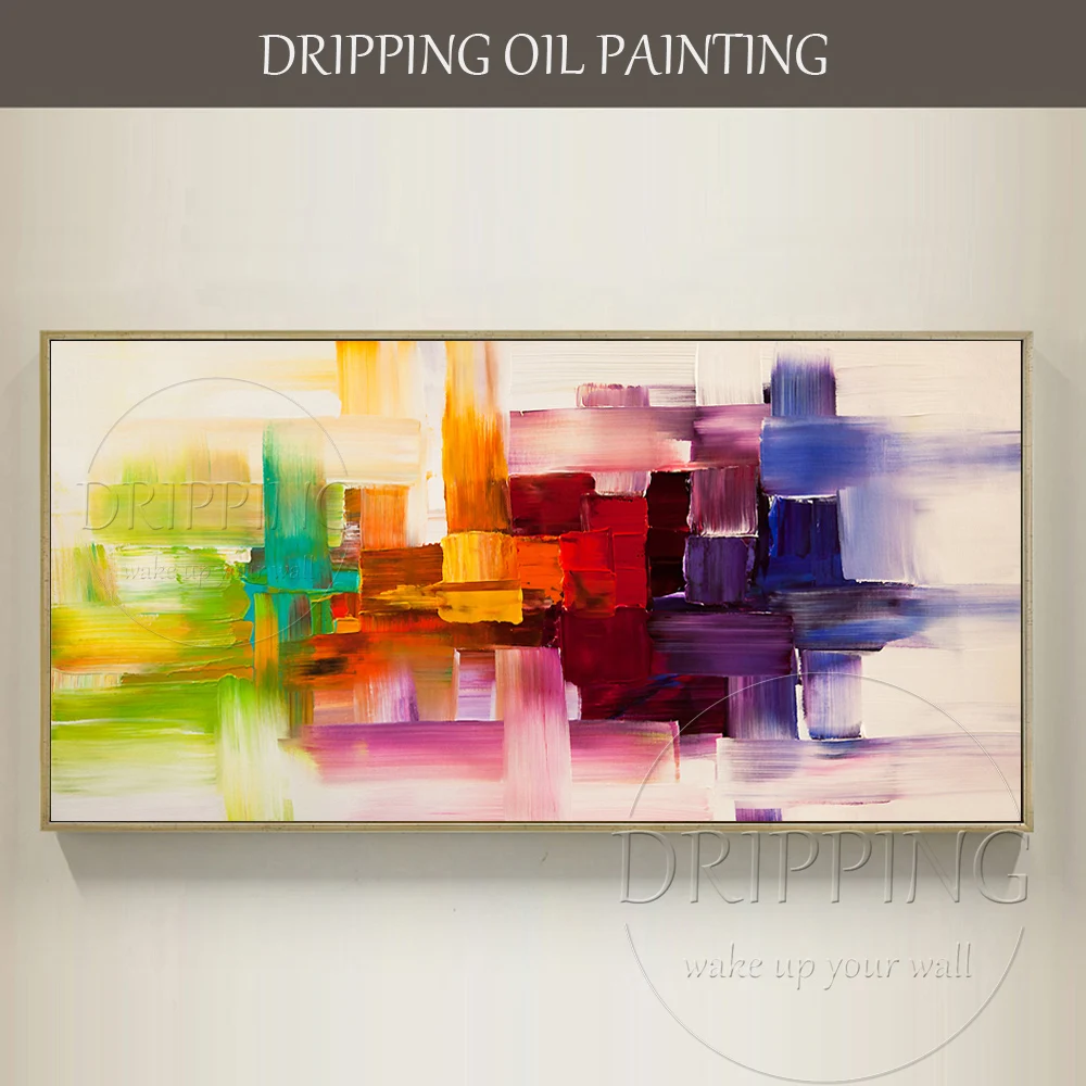 

Gifted Artist Hand-painted High Quality Rich Colors Abstract Oil Painting on Canvas Beautiful Textured Abstract Oil Painting