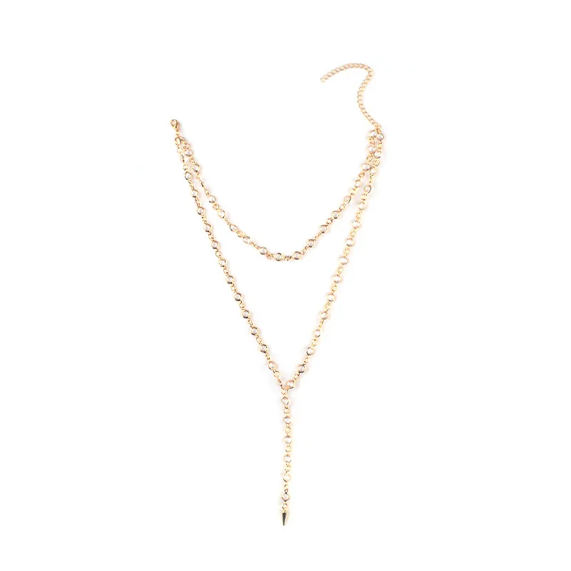 Hot Newest fashion jewelry accessories  punk  long size  crystal    pendant  Necklace for couple lovers\'  N415