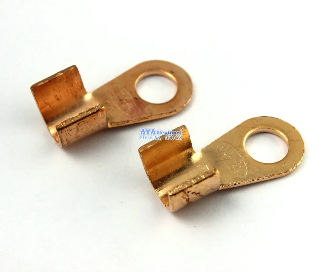 

10 Pieces 250A Copper Battery Cable Connector Terminal Lug OT-250A