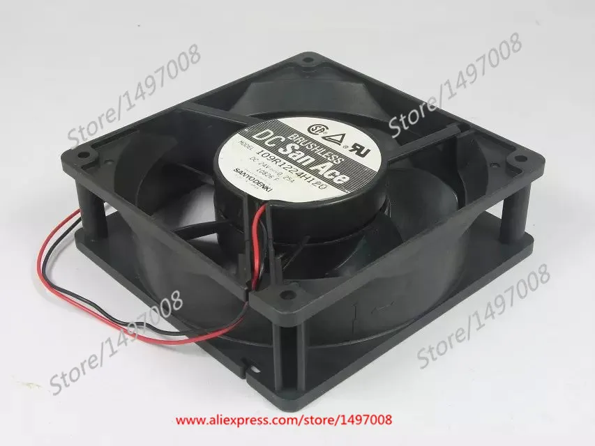 

Sanyo Denki 109R1224H120 DC 24V 0.25A 120x120x38mm Server Cooling Fan