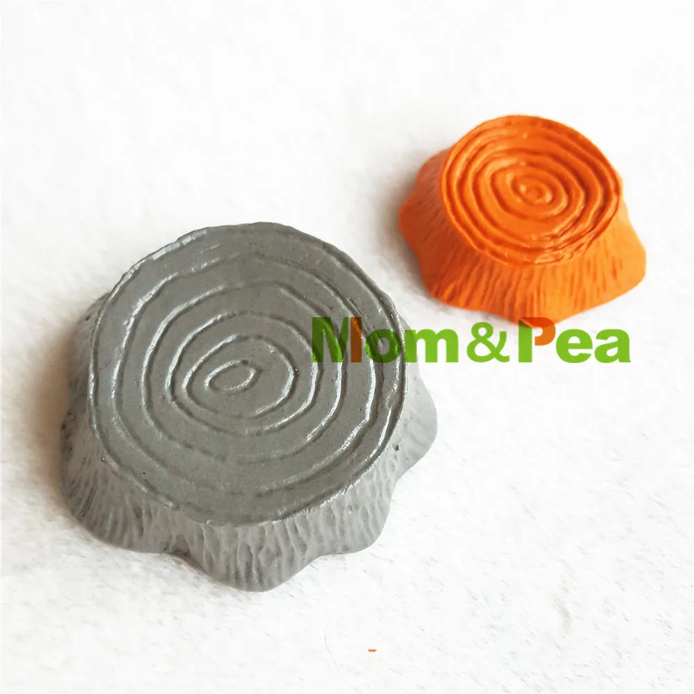 Mom&Pea 1223-24 Free Shipping Stump Silicone Mold Cake Decoration Fondant Cake 3D Mold Food Grade