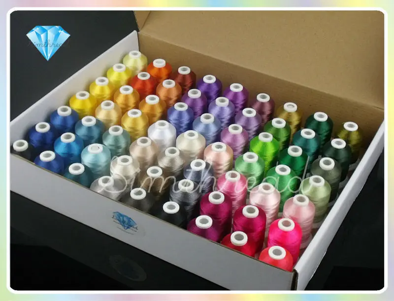 Simthread Polyester Embroidery Thread 20 Cones in ONLY One Color from 63 Brother Colors Free Shipping