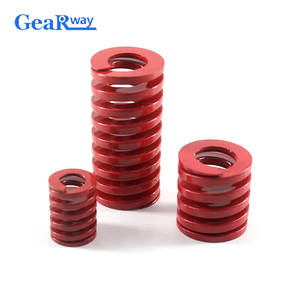 Gearway Red Compression Spring Medium Loading Mold Spring TM27x25/27x3 0/27x3 5/27x5 0/27X55Mm Mould Die Compression Spring