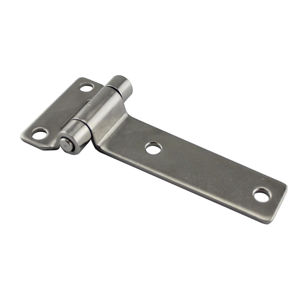 Marine Grade Stainless T Type Container Hinge Forged Truck Vehicle Hinge with 4 Fixing Screw Holes 5pcs 135*58mm