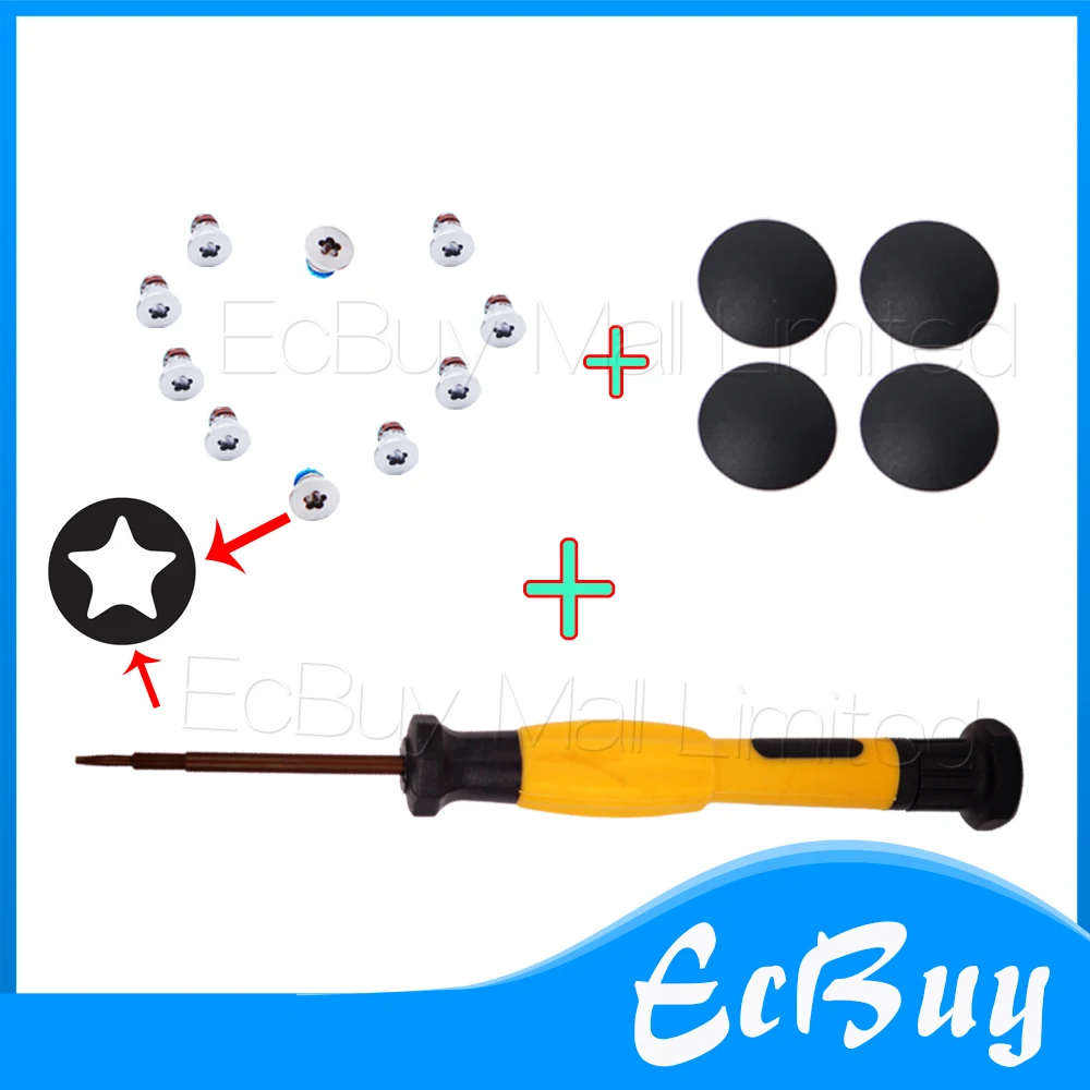 New for 4Pcs Bottom Case Cover Rubber Feet Foot+SCREWS Set+TOOL for Macbook Pro Retina 13" 15" A1398 A1425 A1502