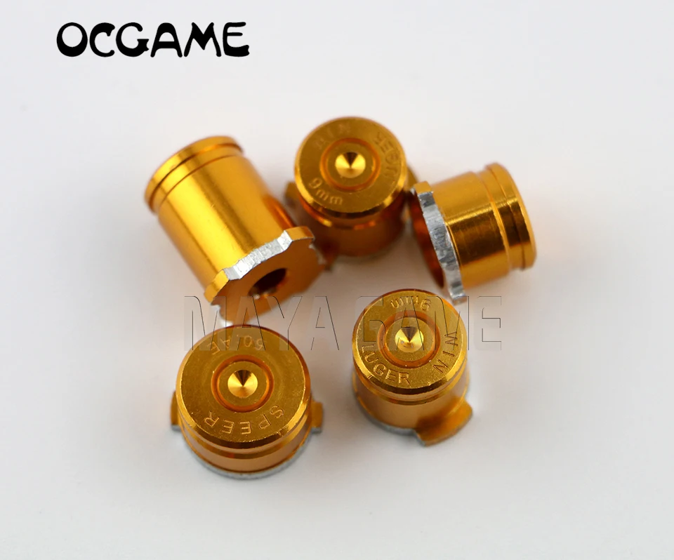 10sets Aluminum Alloy Metallic Metal buttons for xbox one customize abxy with guide bullet buttons