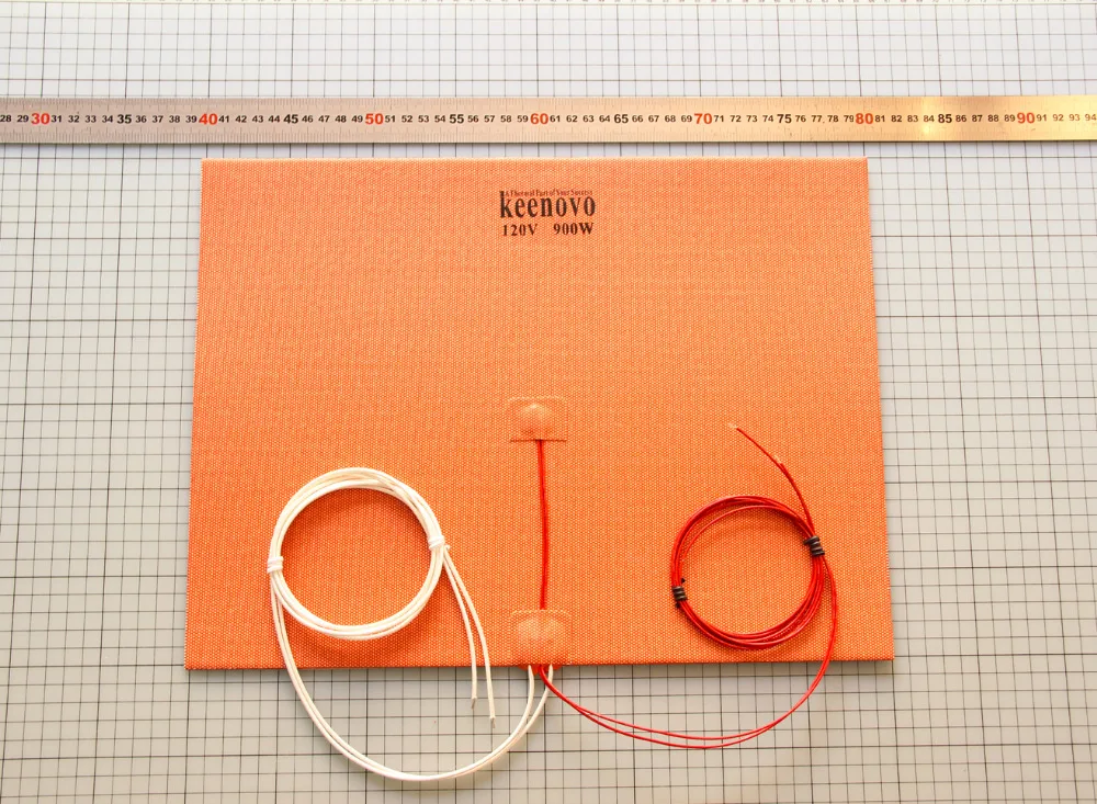 

30X40cm 900W KEENOVO Silicone Heater Large Format 3D Printer HeatedBed Build Plate Heating Element Free Shipping