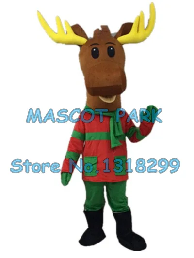 

Christmas Reindeer Moose Mascot Costume Cartoon deer Anime Cosply Costumes Carnival Fancy Dress 3006