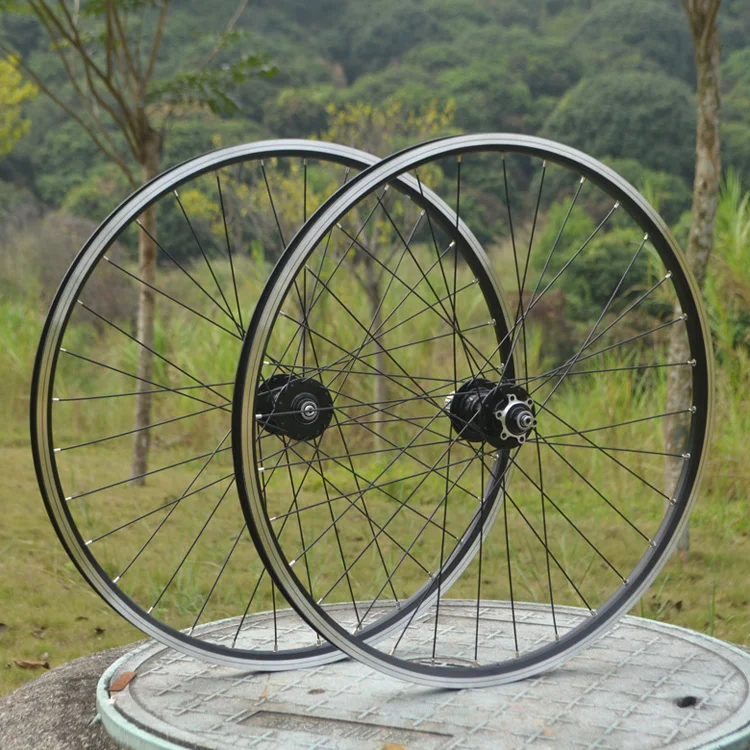 

mi.Xim 29 inch Mountain Bike V Brake Wheel Bicycle Wheelset Cycling Black Rim Hub and Spoke Bike Parts