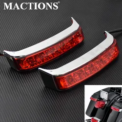 Motorcycle Rear Saddlebag Luggage Tail Light Turn Lamp Lens Cover For Harley Touring Road King FLHR 2014-2021 2022 Ultra Limited