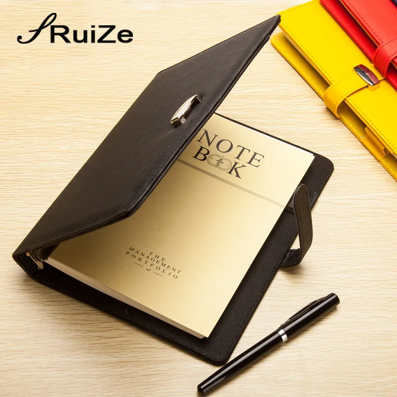 RuiZe creative Faux Leather Spiral Notebook A5 A6 A7 B5 big note book ring binder planner organizer agenda 2023 office notepad