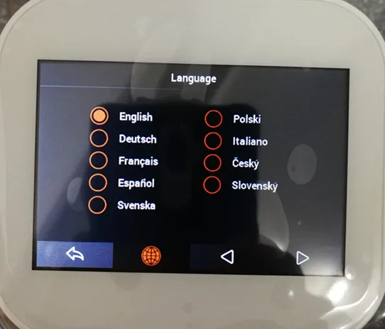 Wifi color touch screen boiler thermostat support English/German/Polish/German/Italian/Spainish control by android IOS phones