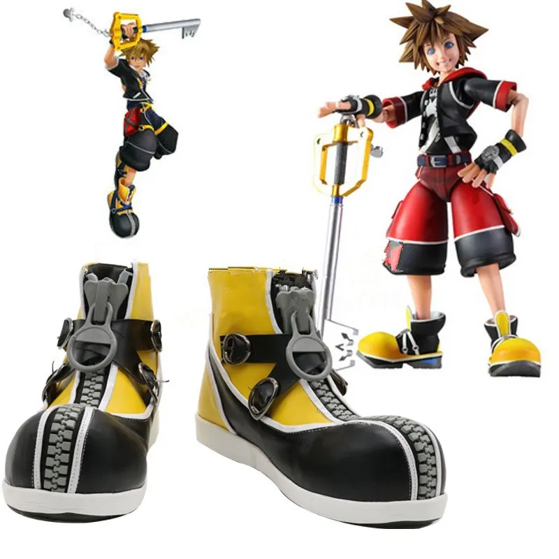 Game Kingdom Hearts 2 Sora Cosplay Giày Boots Custom Made