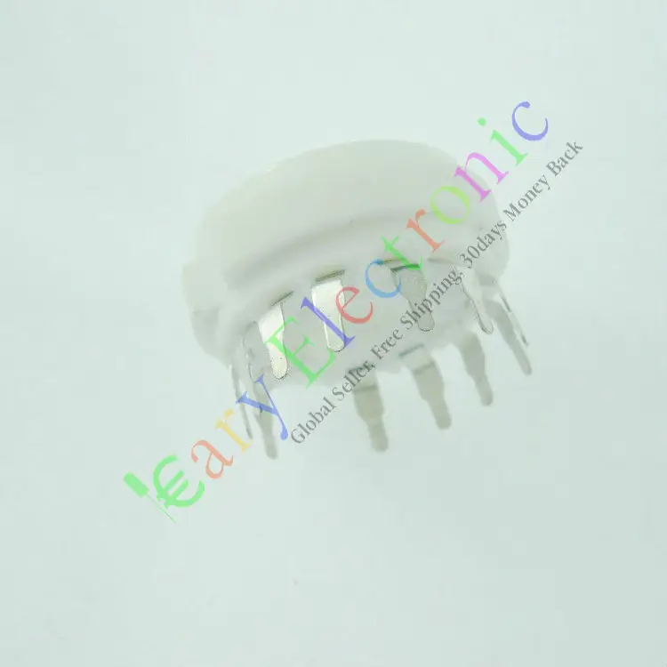 Wholesale and retail 20PCS 12 PIN Ceramic PCB VACCUM TUBE SOCKET SAVER FOR 50CA10 AUDIO tube amp parts free shipping