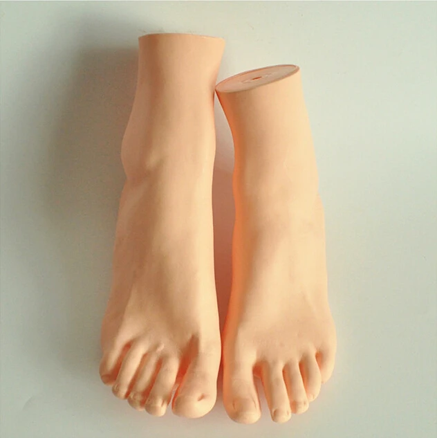 

One Pair PVC Realistic Life Size Female Mannequin Dummy Foot For Shoes Socks Display,Manikin Torso