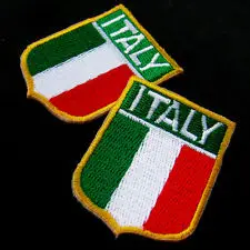 

Custom Italy flag patches high quality Italy Flag Embroidered Patch iron on patch hot sales flag embroidered patches