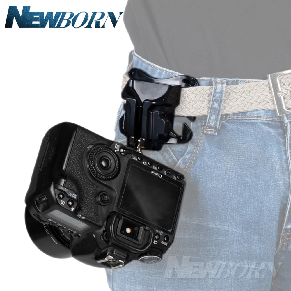 Boucle de ceinture pour caméra DSLR, sangle de montage à bouton à dégagement rapide
