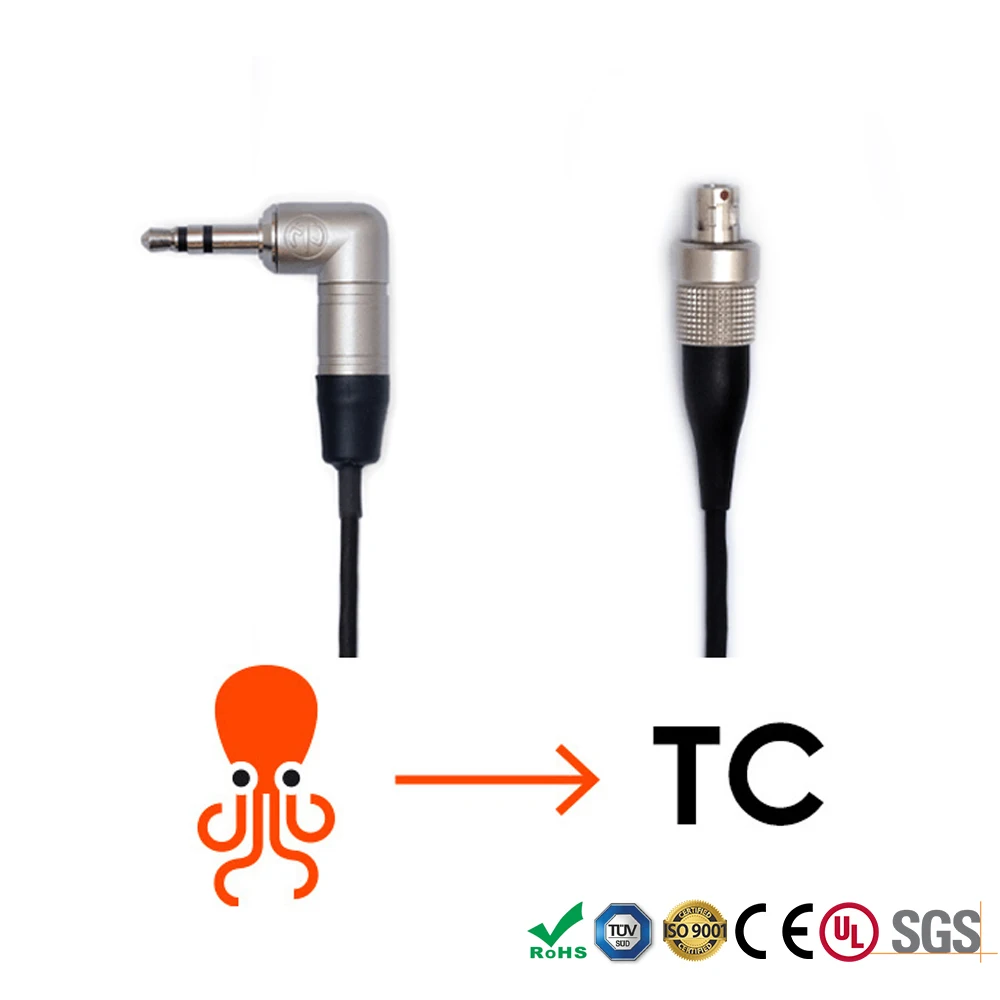 Tentacle Sync Neutrik 3.5mm TRS to FVB 00 3 Pin Male Timecode Cable for A10-TX transmitter from Zaxcom ZFR 400 Input, Wisycom