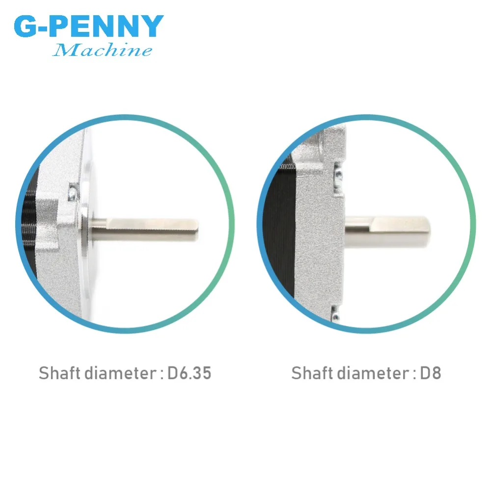 NEMA 23 Stepper motor 57x82mm double shaft 3A 2.2N.m 315Oz-in Both ends of the shaft Nema23 6.35mm For CNC machine 3D printer